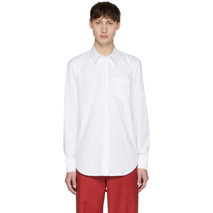 Yang Li Off-White Asymmetric Back Yoke Shirt Yang Li