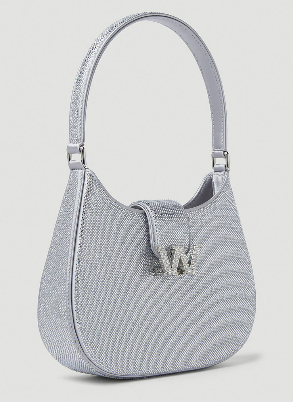 Legacy Small Hobo Shoulder Bag in Silver Alexander Wang