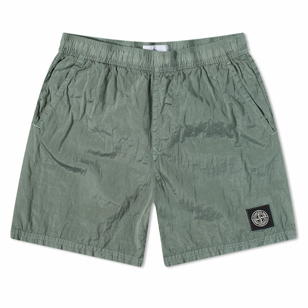Stone Island Men's Nylon Metal Swim Short in Sage Stone Island