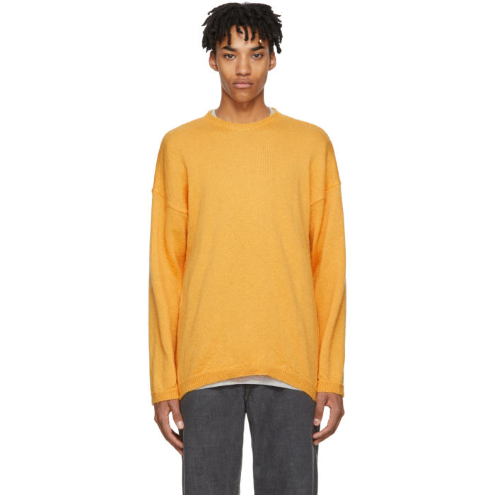 Our Legacy Orange Mohair Popover Sweater Our Legacy