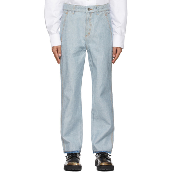 ADER error Reversible Blue Raw Edge 