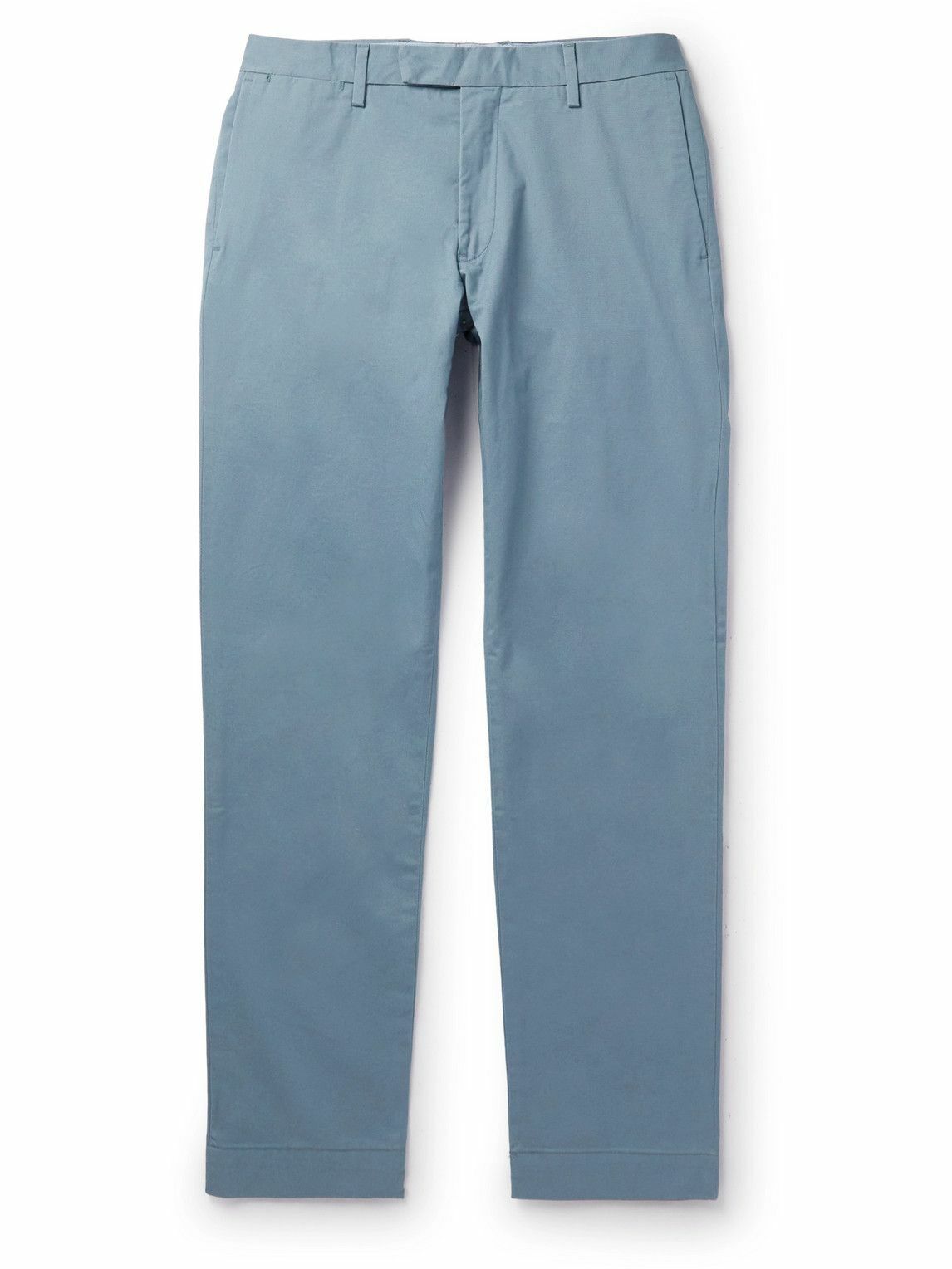 Polo Ralph Lauren - Slim-Fit Cotton-Blend Twill Chinos - Blue Polo ...