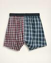 Brooks Brothers Men's Cotton Broadcloth Fun Plaid Boxers