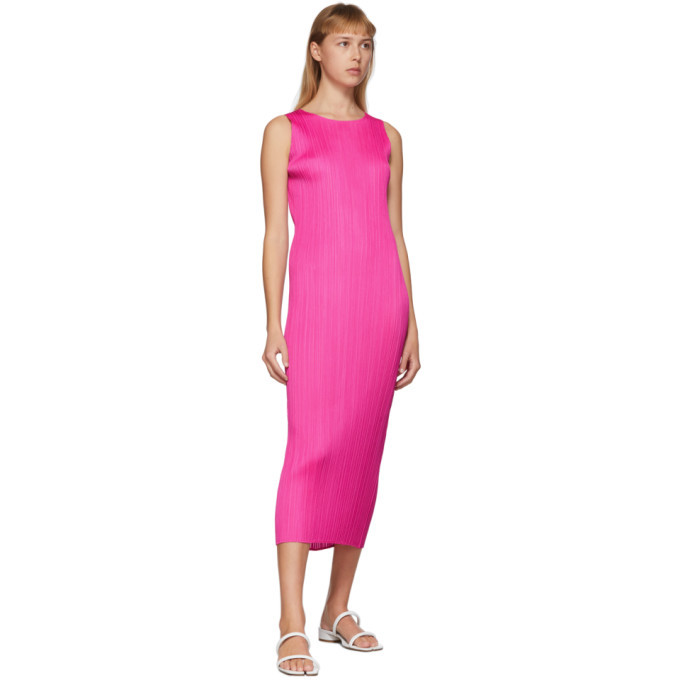 pink tank dress