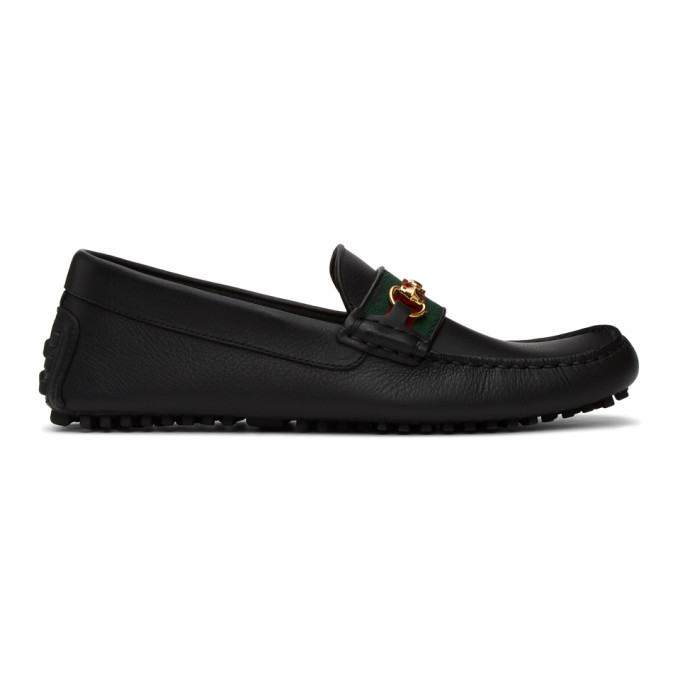black loafers gucci