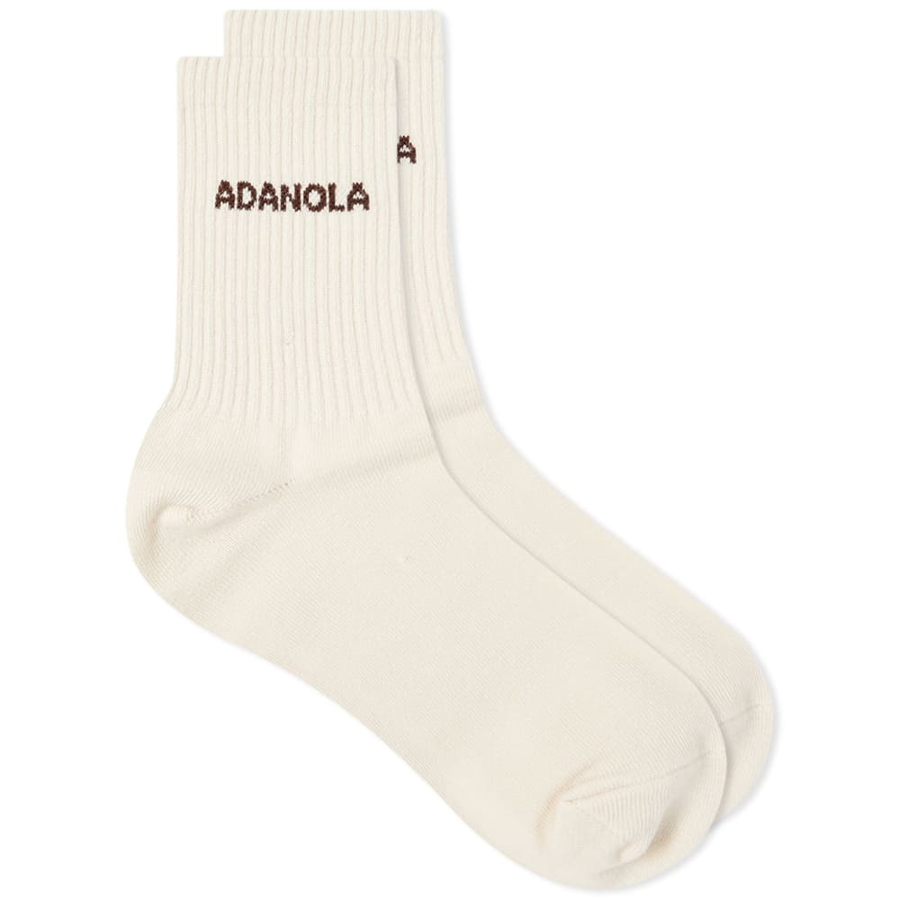 Adanola Women's Tonal Logo Sock - END. Exclusive in Cream Adanola