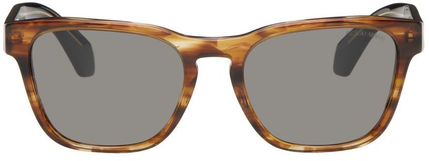Photo: Giorgio Armani Brown Rectangle Sunglasses