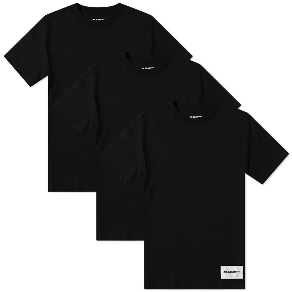 Photo: Jil Sander Men's Plus Regular Fit T-Shirt - 3 Pack in Black