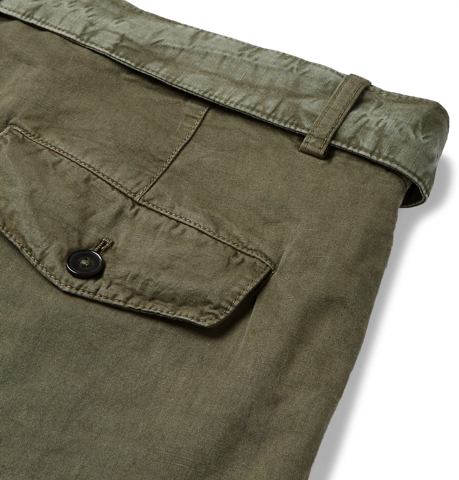 Officine Generale - Julian Slim-Fit Garment-Dyed Cotton and Linen 