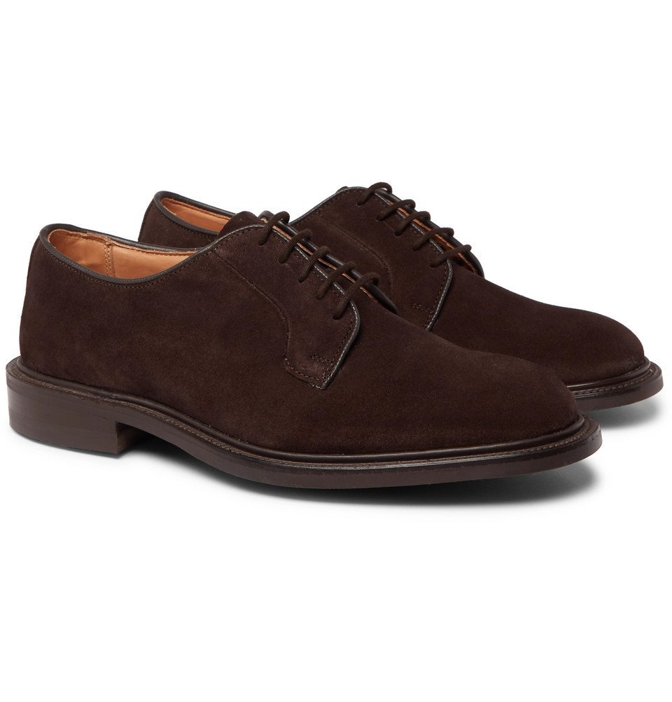 Tricker's - Robert Suede Derby Shoes - Men - Dark brown Tricker's