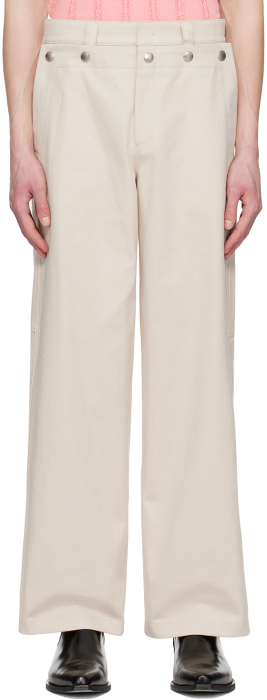 System Taupe PressStud Trousers System