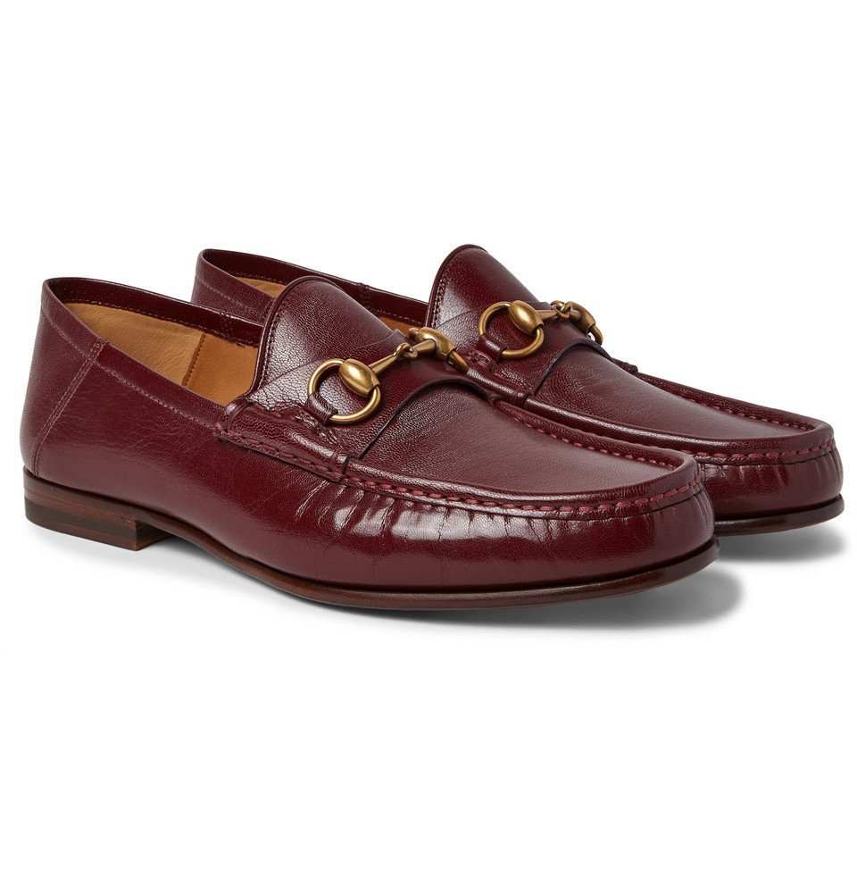 Gucci - Easy Roos Horsebit Collapsible-Heel Leather Loafers - Men ...