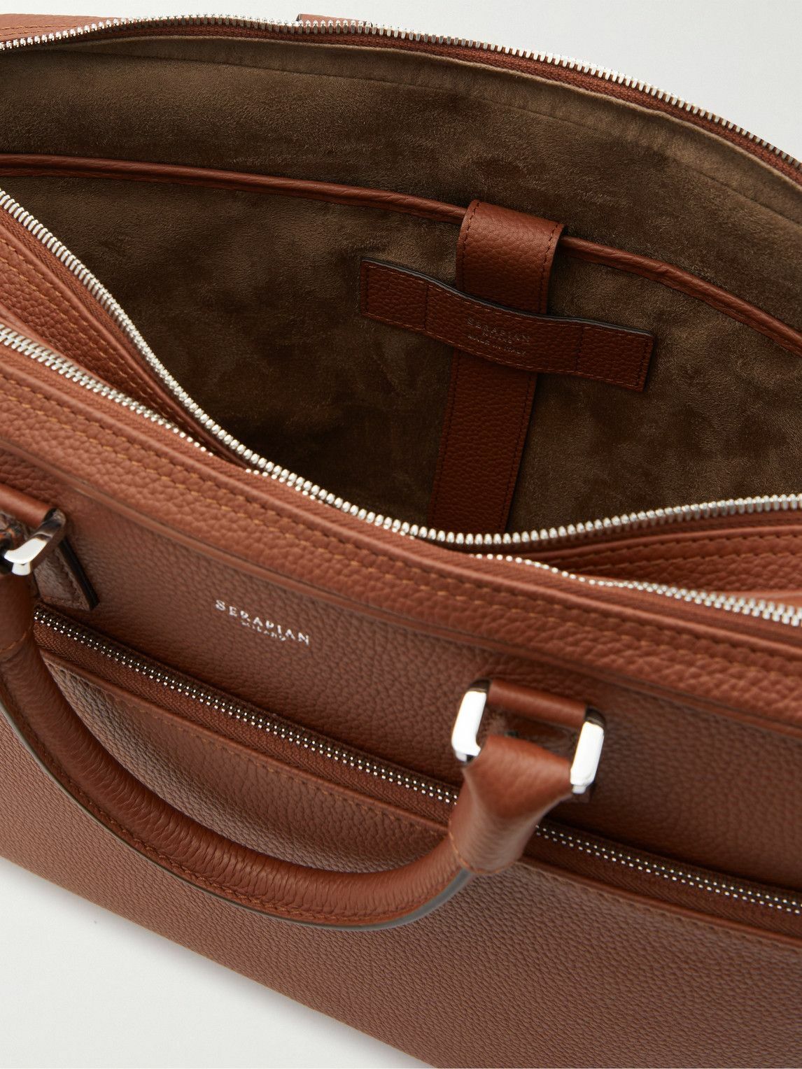 Serapian FullGrain Leather Briefcase Serapian