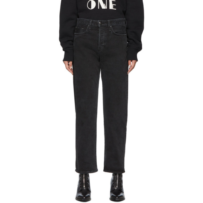 rag and bone Black Maya High-Rise Ankle 