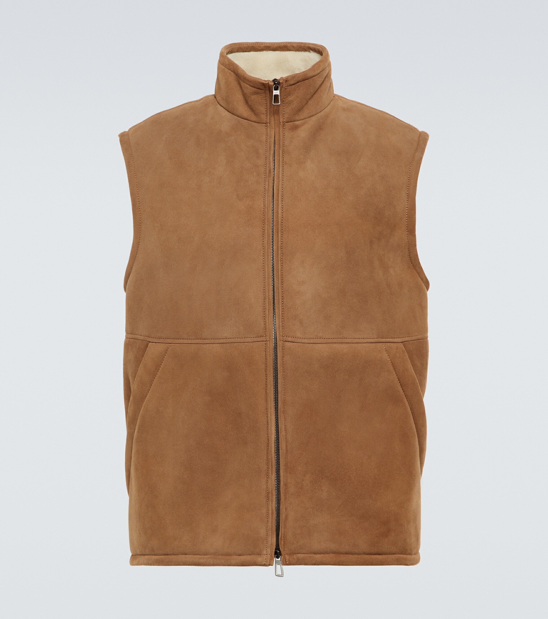 Loro Piana - Hermann shearling-lined suede vest Loro Piana