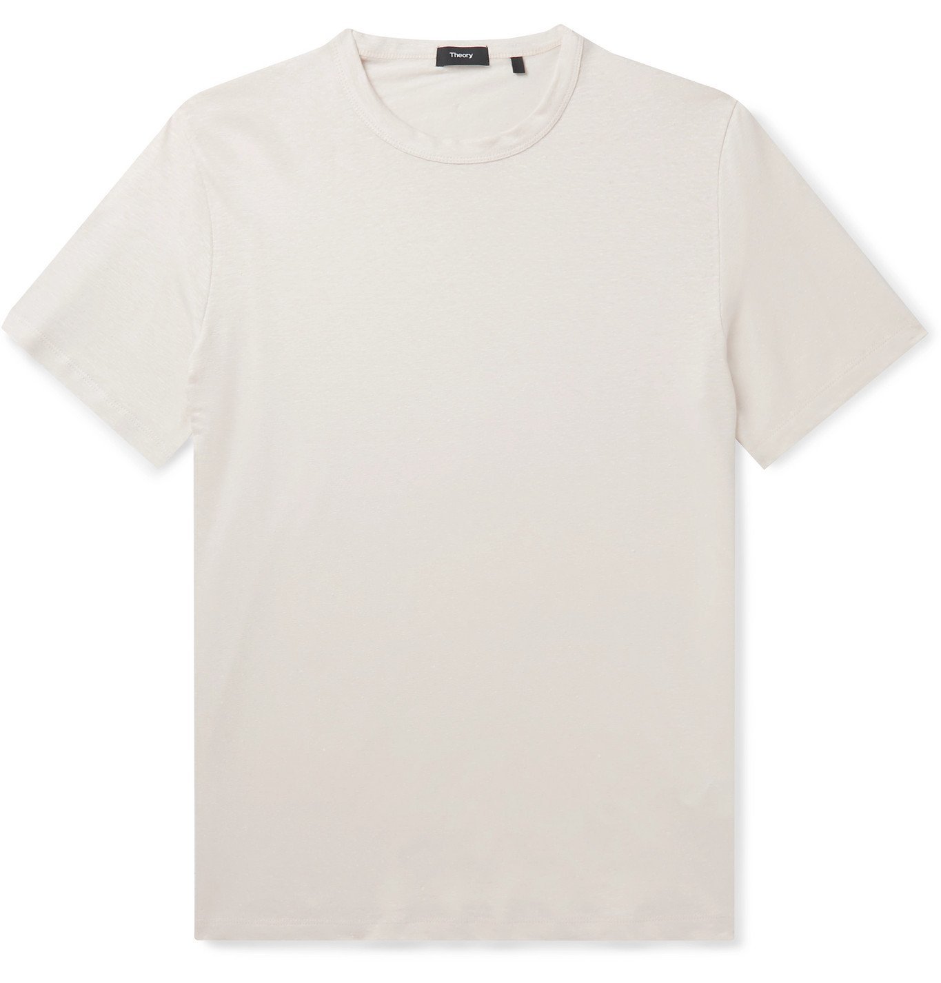 Theory - Linen-Blend T-Shirt - Neutrals Theory