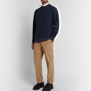 Oliver Spencer - Robin Ribbed Organic Cotton-Jersey Sweatshirt - Blue