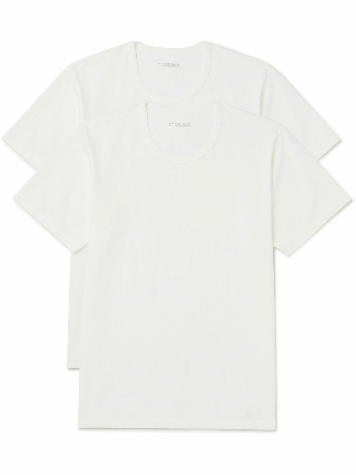 Lady White Co - Two-Pack Slim-Fit Cotton-Jersey T-Shirts - White Lady ...