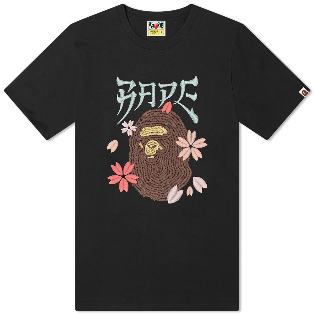 A Bathing Ape Embroidered Style Sakura Ape Head Tee A Bathing Ape Kids