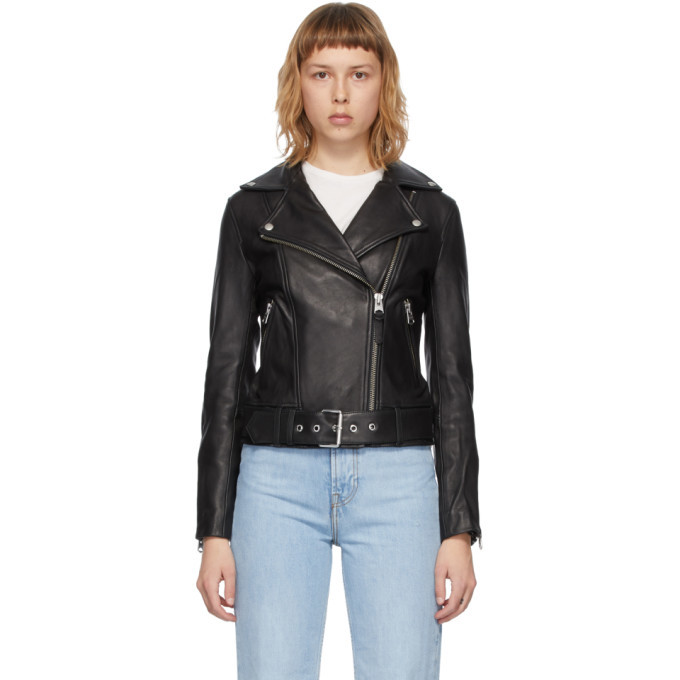 Mackage Black Leather Kylie Jacket Mackage