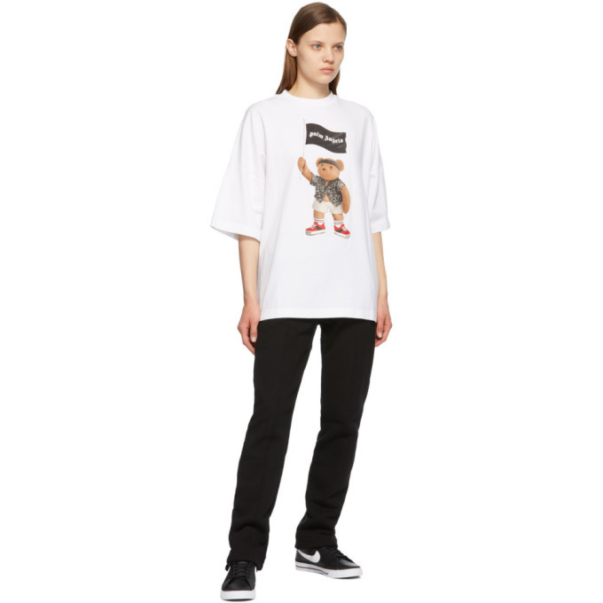 Palm Angels White Pirate Bear Loose T 