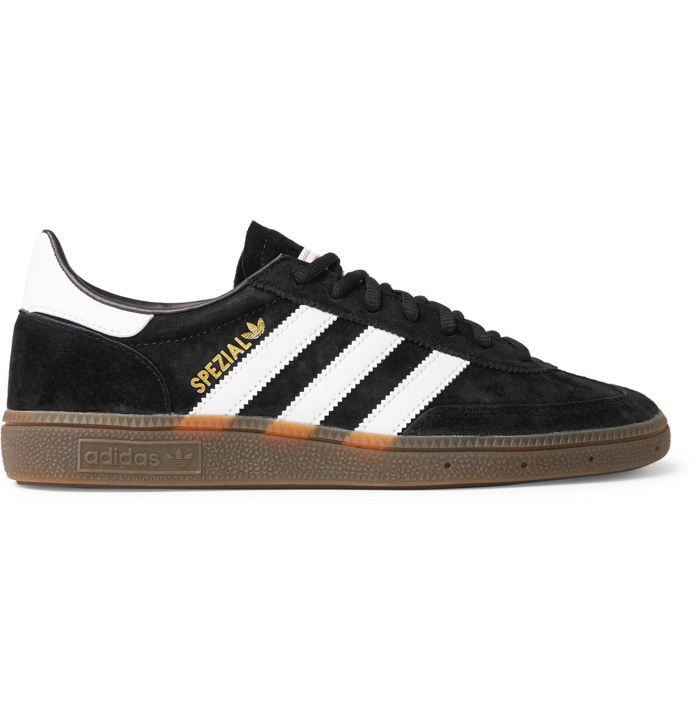 adidas Originals - Handball Spezial Suede and Leather Sneakers - Black ...