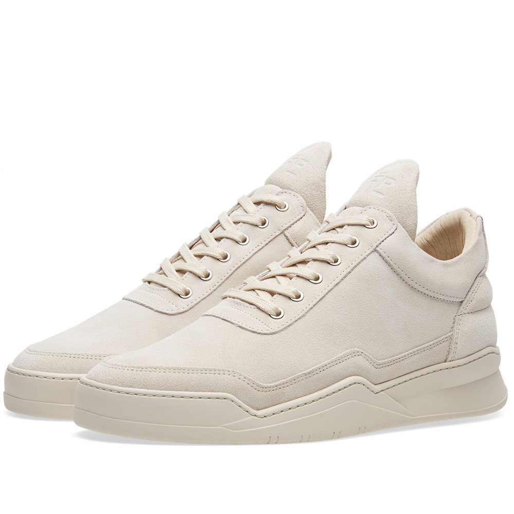 Baskets FILLING PIECES Low Top Ghost Tone - Beige Daim - Taille 40 EU (7 US) - Neuf Avec Boîte