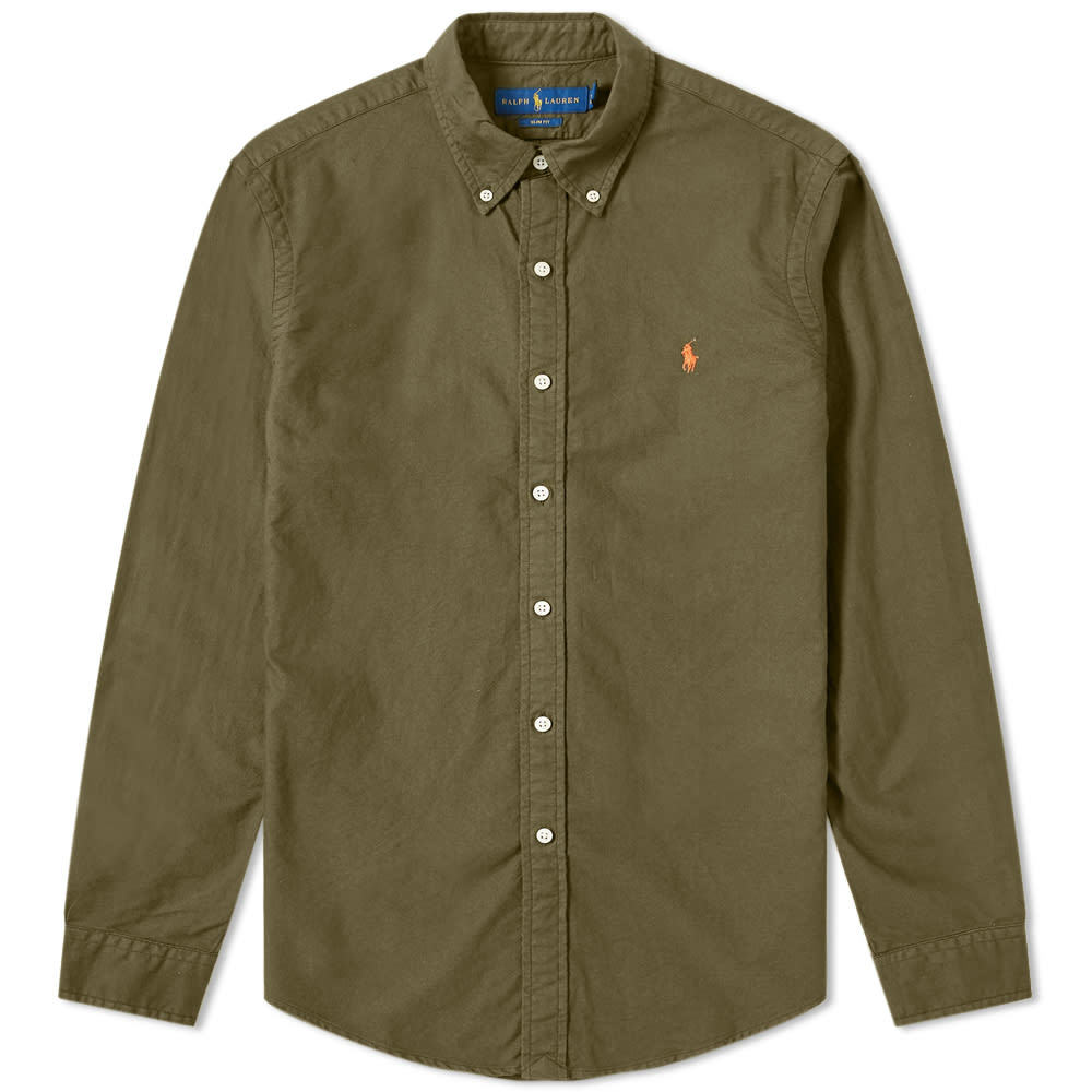 ralph lauren garment dyed shirt