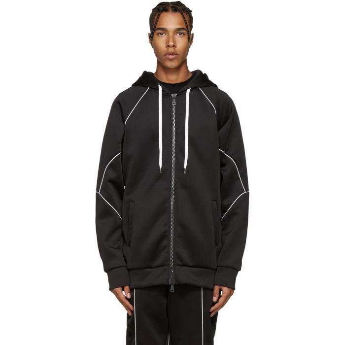 Pyer Moss Black Flex Zip-Up Hoodie Pyer Moss