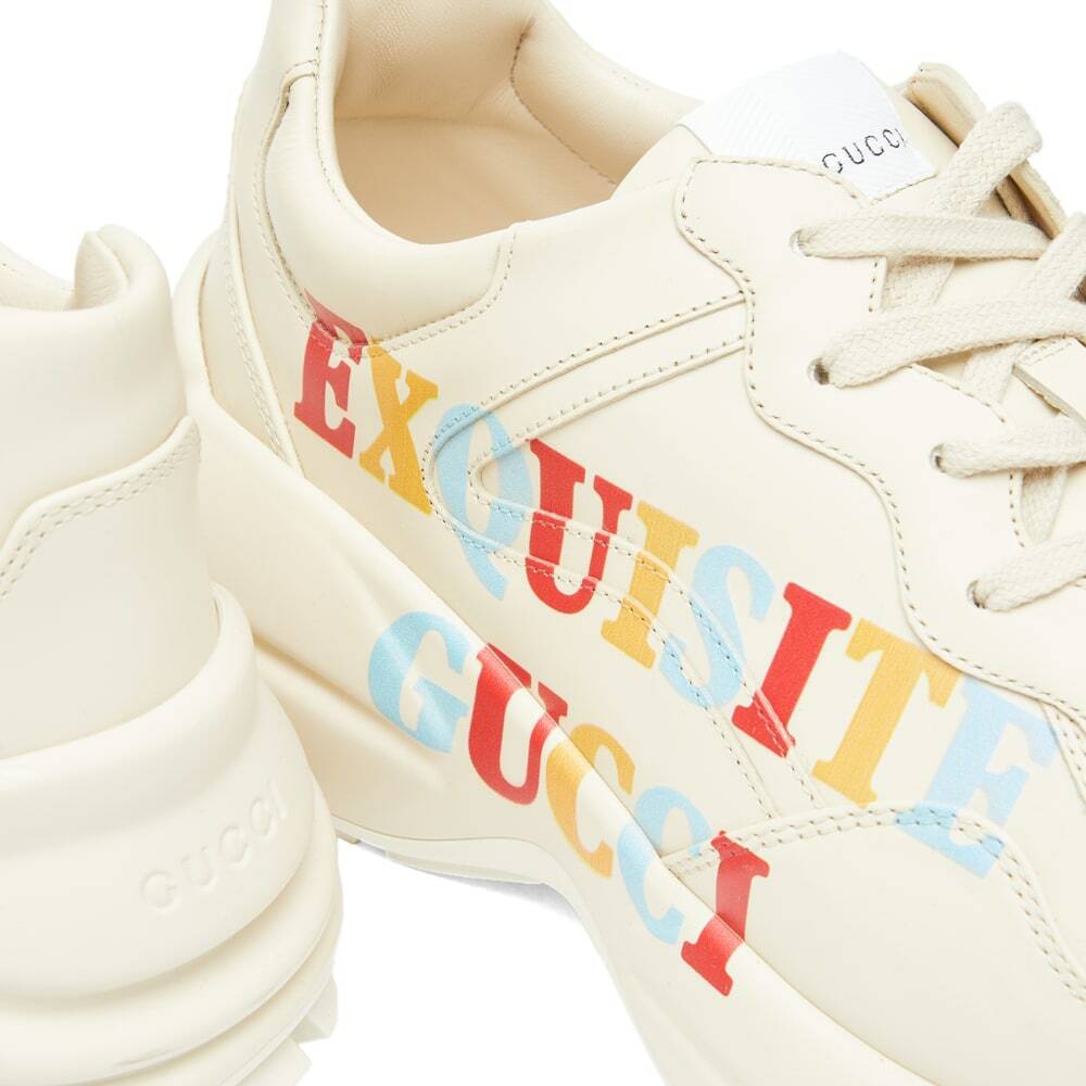 Gucci Men S Rhyton Exquisite Sneakers In White Gucci