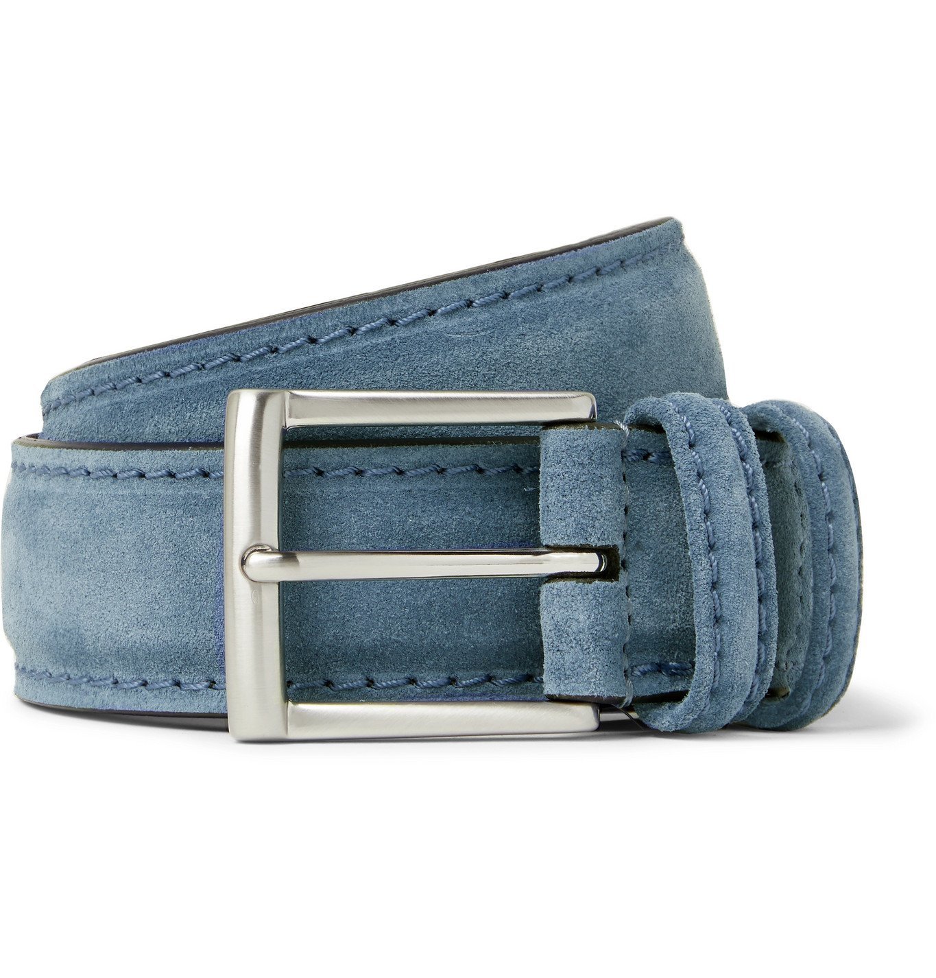blue suede belt