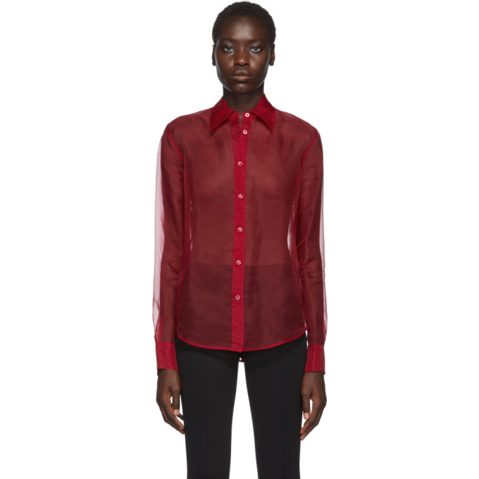 red helmut lang shirt