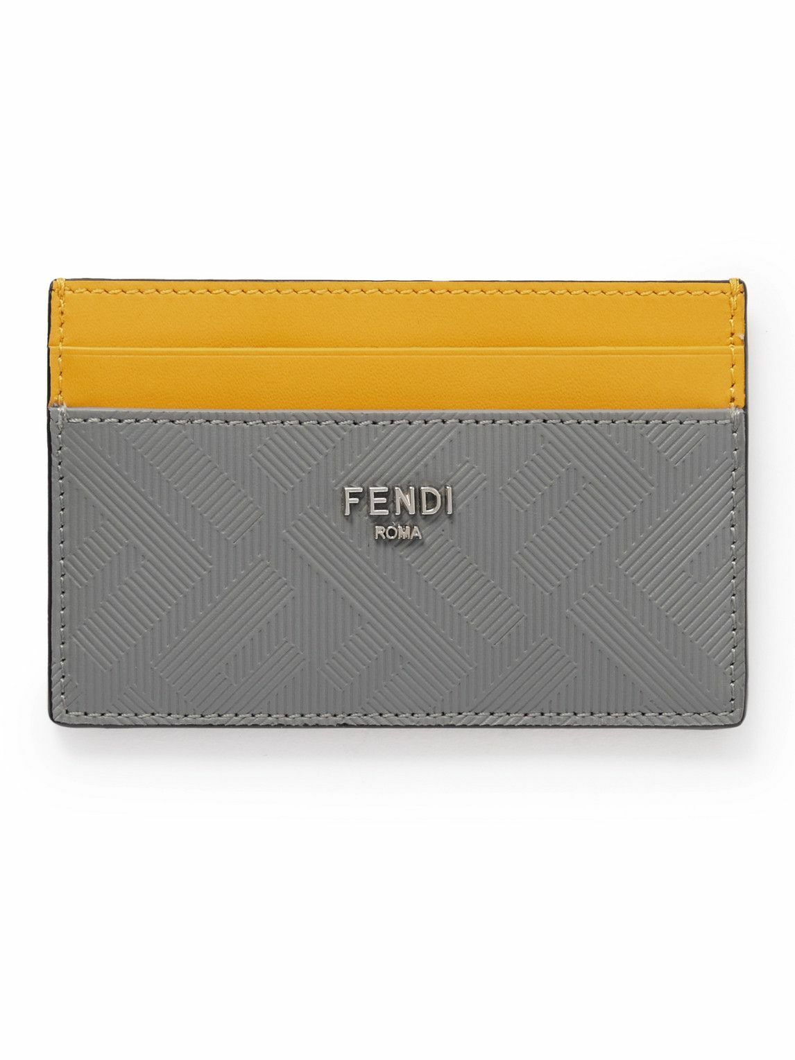 Fendi - Logo-Debossed Leather Cardholder Fendi