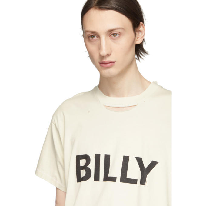 Billy Off-White Distressed Logo T-Shirt Billy