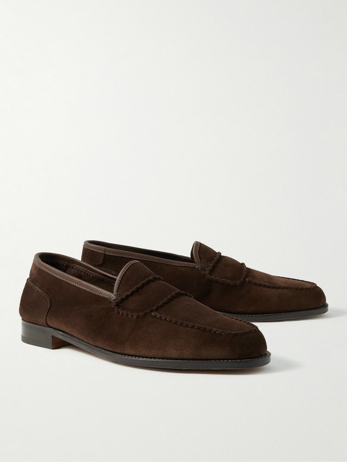 John Lobb - Bath Suede Loafers - Brown John Lobb