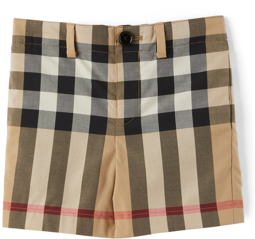 Photo: Burberry Baby Beige Check Royston Shorts