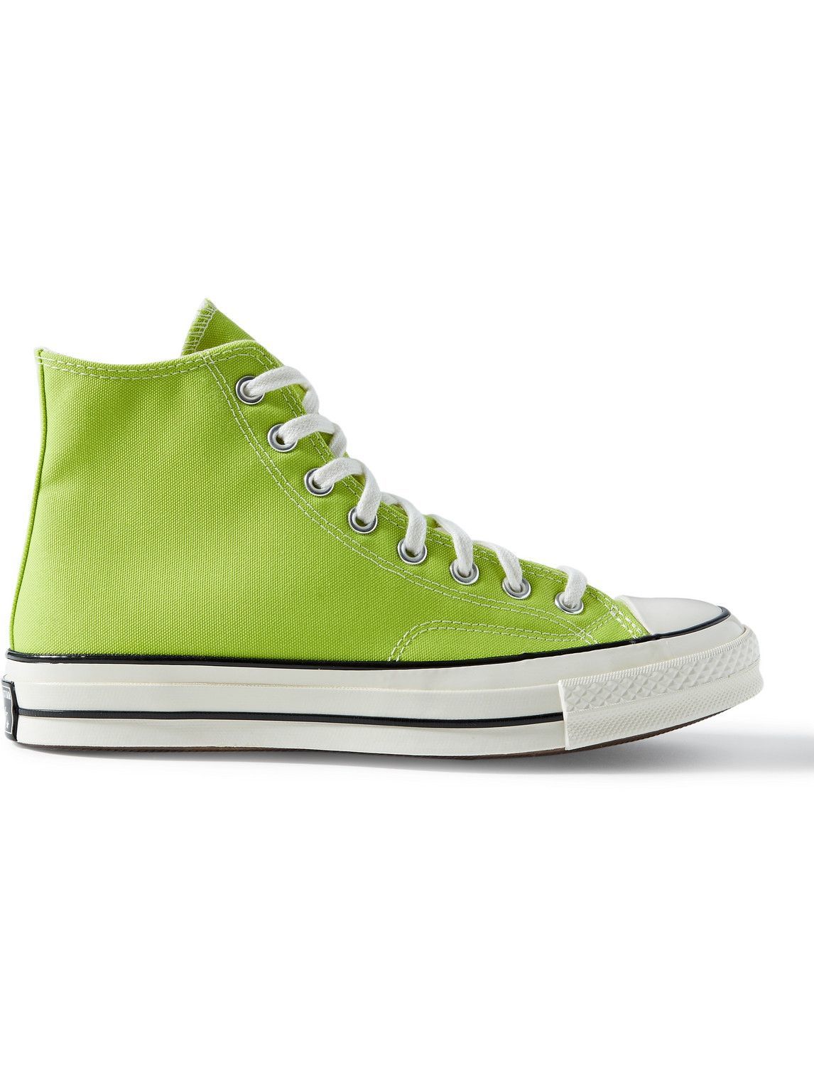 Photo: Converse - Chuck 70 Recycled Canvas High-Top Sneakers - Green