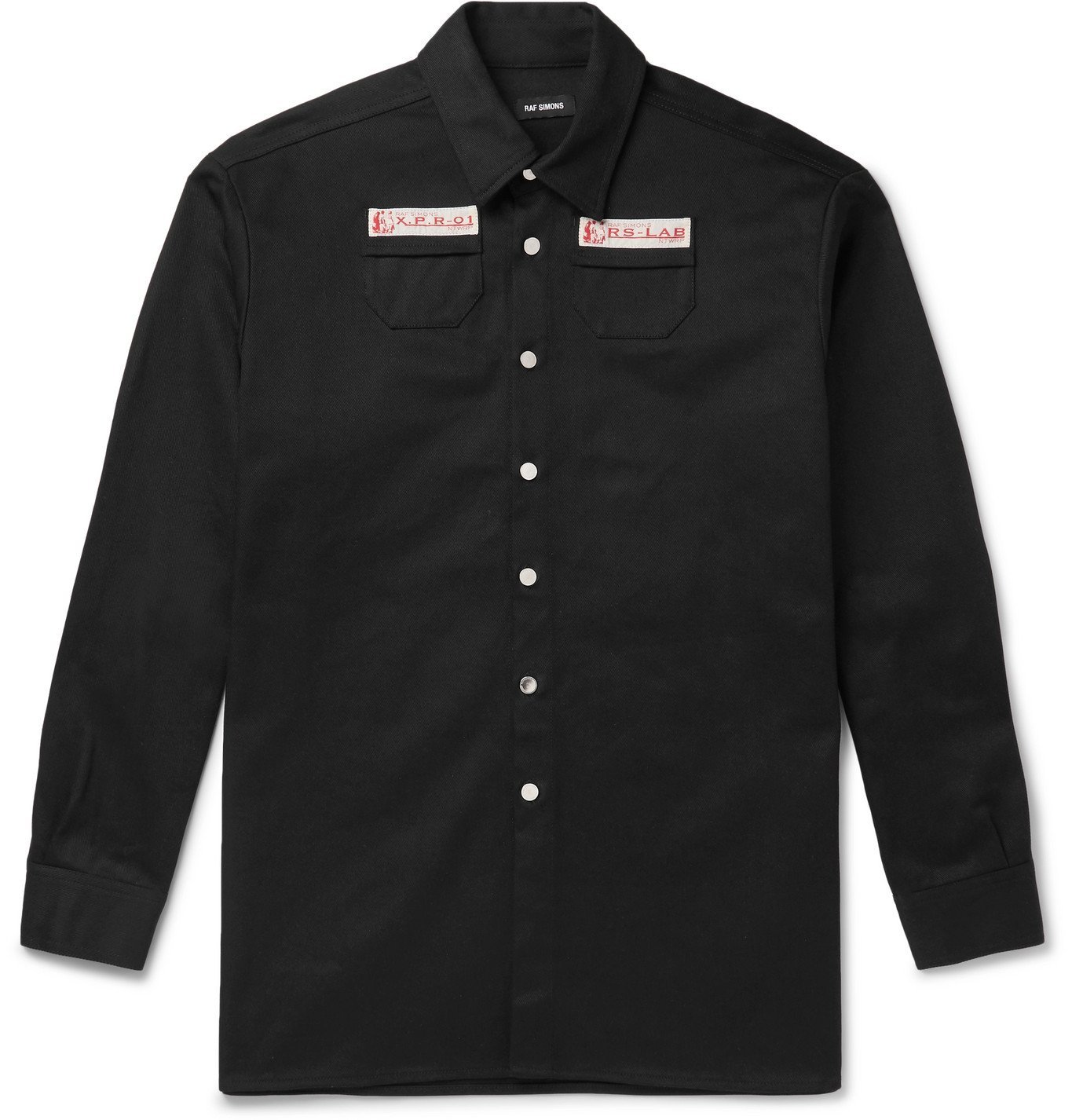 Raf Simons - Oversized Logo-Appliquéd Faux Fur-Lined Denim Jacket 