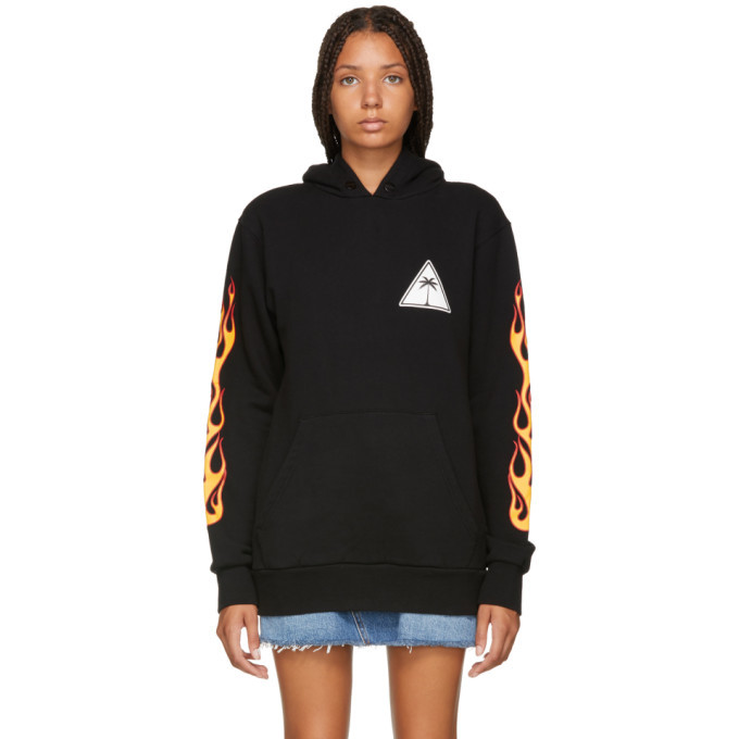 palm angels flame hoodie