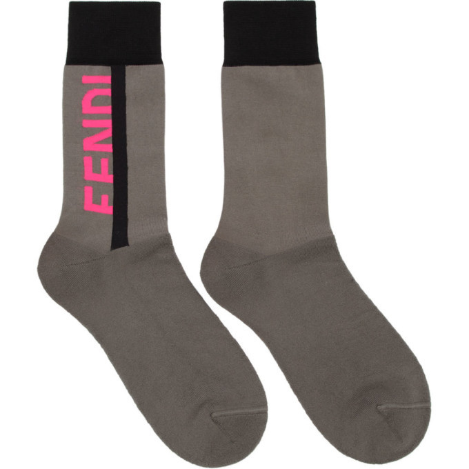 pink fendi socks
