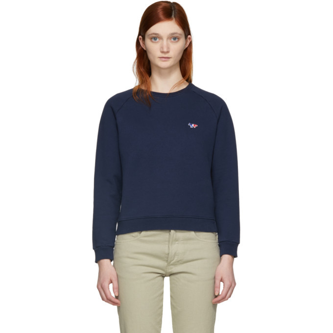sweatshirt tricolor fox patch