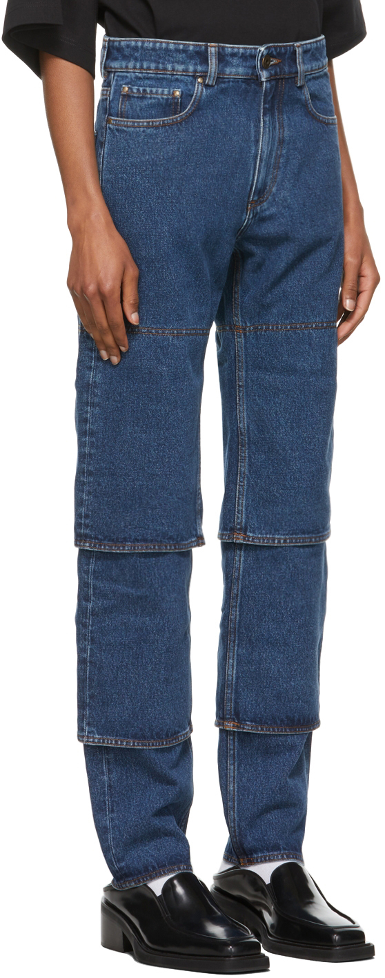 Y/Project Navy Classic Multi Cuff Jeans Y/Project