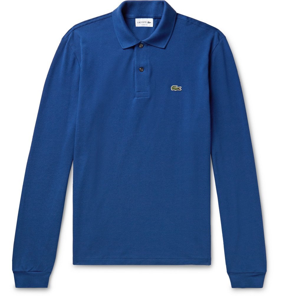royal blue lacoste shirt