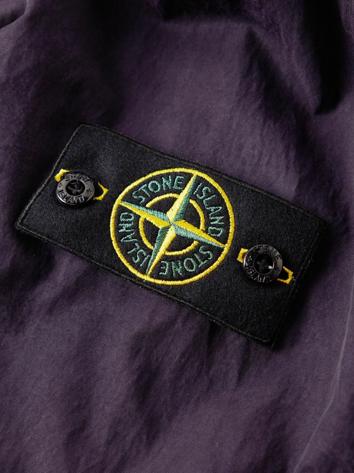 Stone Island - Logo-Appliquéd Twill Jacket - Purple Stone Island