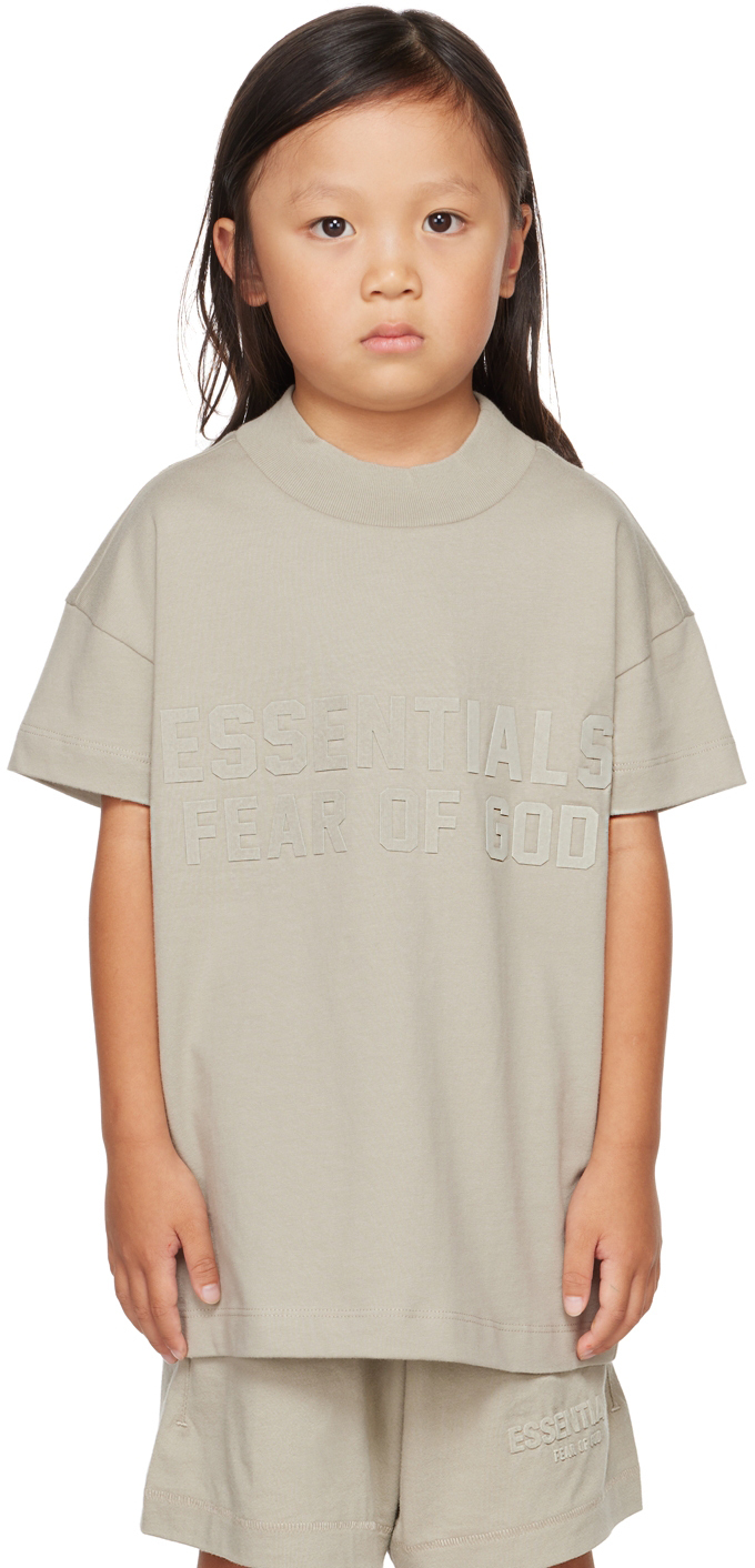 Essentials Kids Gray Mock Neck T-Shirt Essentials