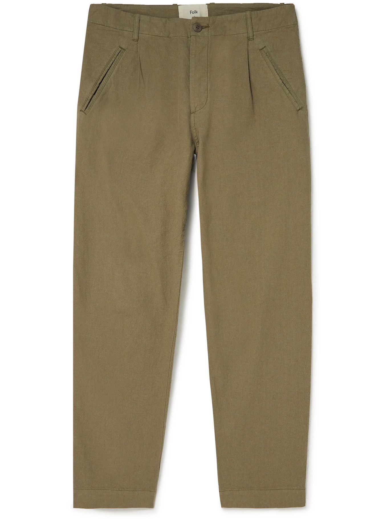 FOLK - Assembly Tapered Pleated Cotton 