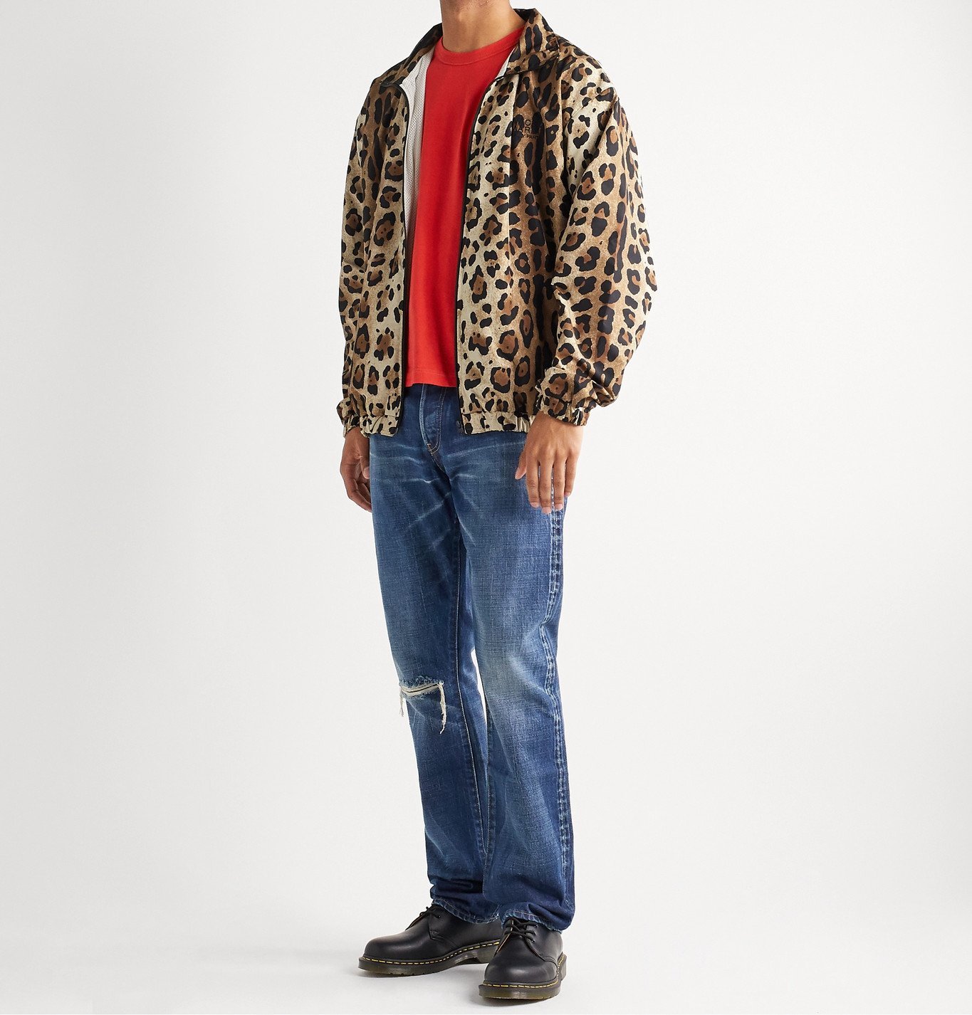 Wacko Maria - Leopard-Print Shell Track Jacket - Animal print