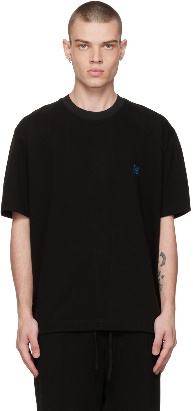 Solid Homme Black Luminous T-Shirt Solid Homme