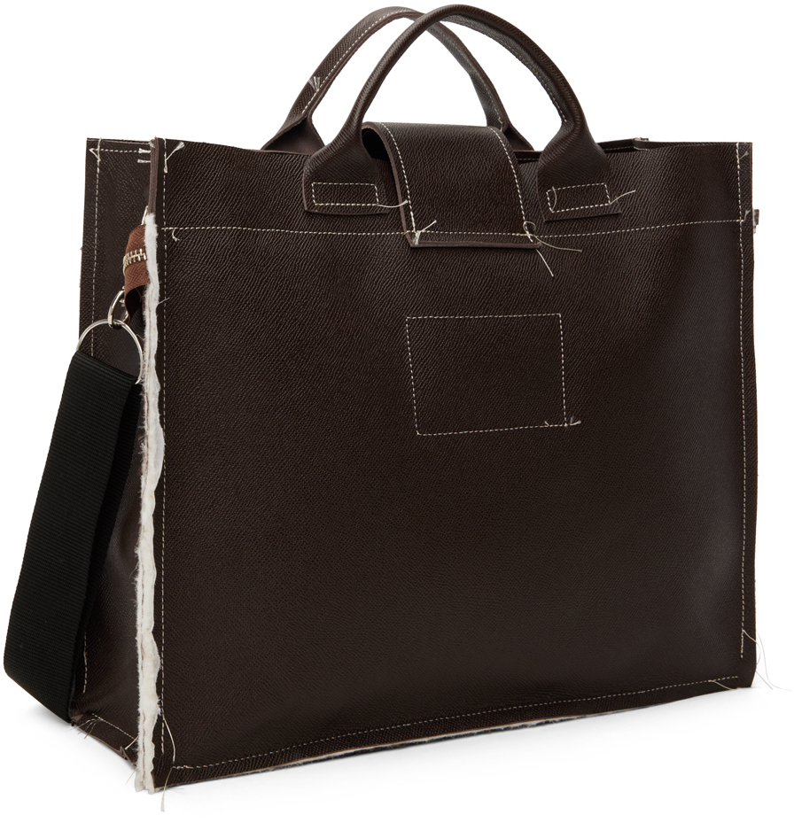 Camiel Fortgens Brown Laptop Tote Camiel Fortgens