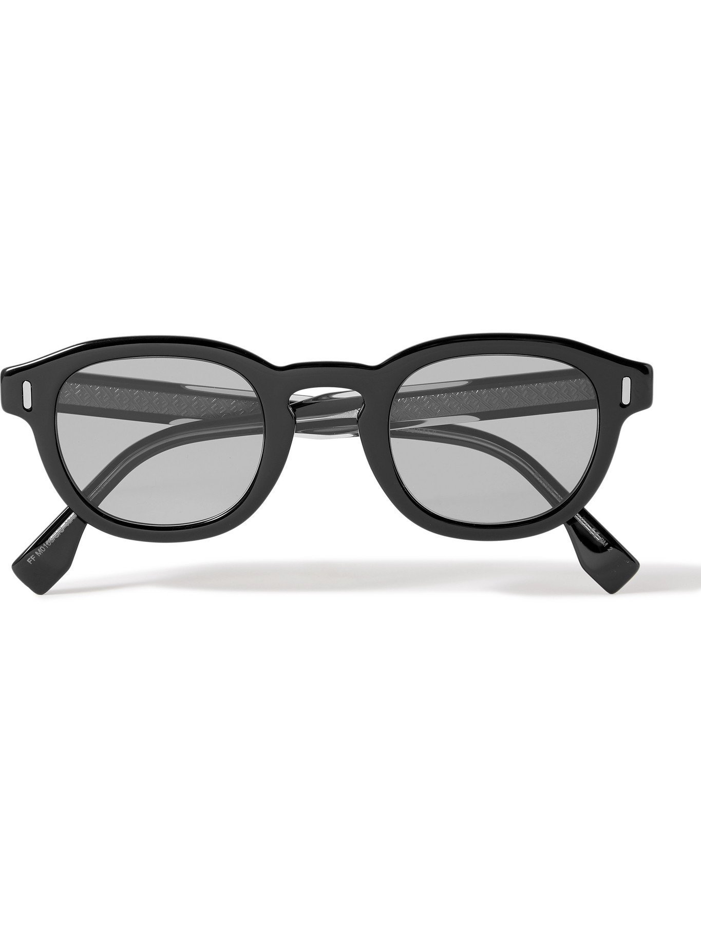 fendi round acetate sunglasses